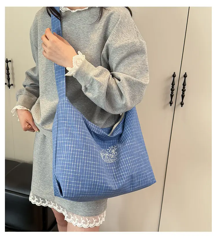 Yellow Checkered Crossbody Bag for Women 2025 — feature 1