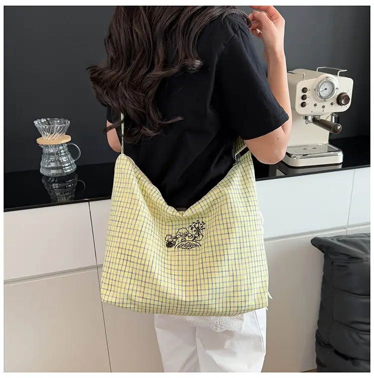 Yellow Checkered Crossbody Bag for Women 2025 — feature 30