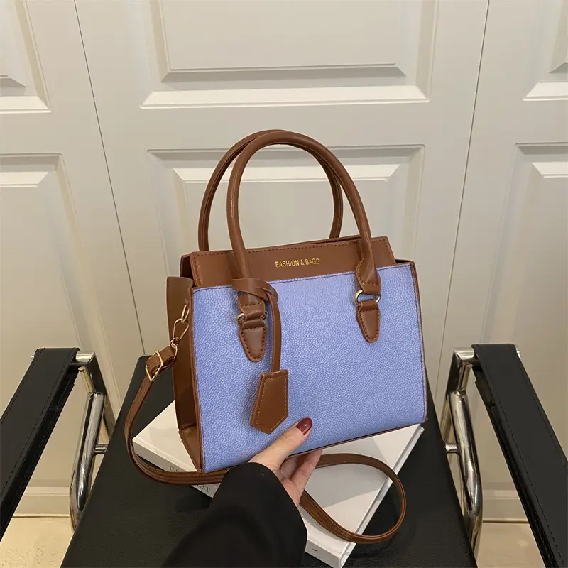 White Brown Textured Shoulder Bag for Women - Image 9