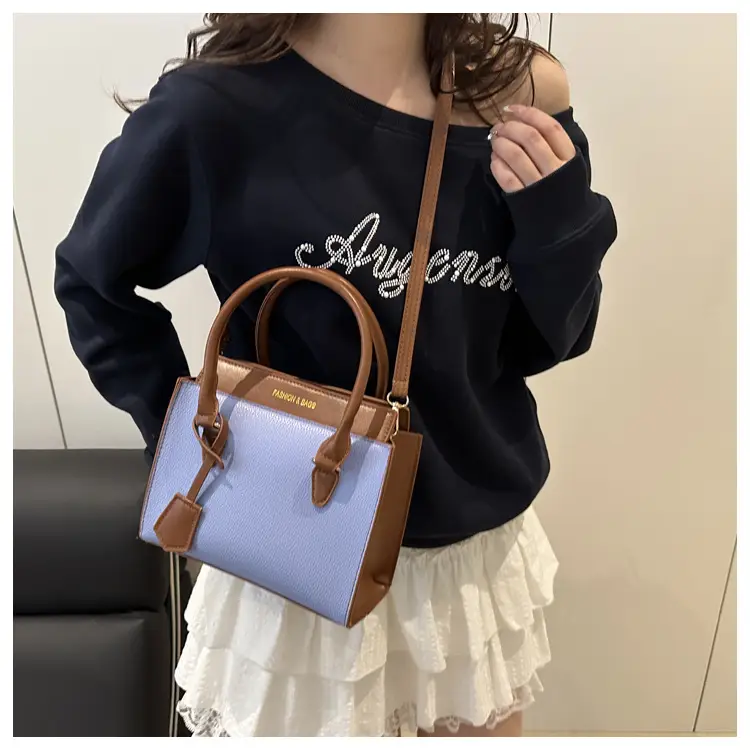 White Brown Textured Shoulder Bag for Women — feature 14