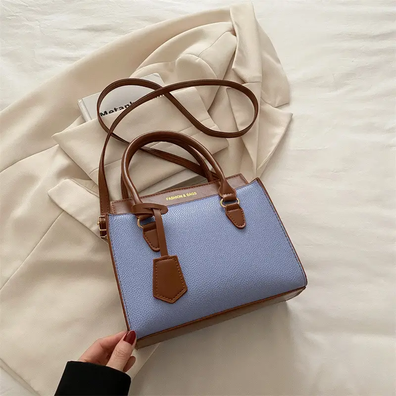 White Brown Textured Shoulder Bag for Women - Image 4