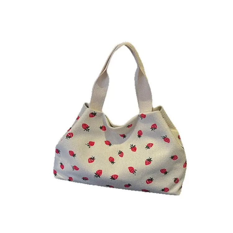Women's Striped Flannel Tote Bags 2025 Summer - Image 9