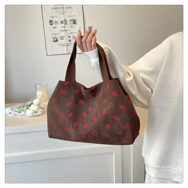 Women's Striped Flannel Tote Bags 2025 Summer — feature 15