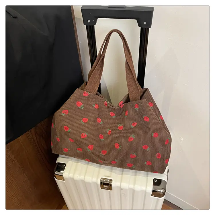 Women's Striped Flannel Tote Bags 2025 Summer — feature 16