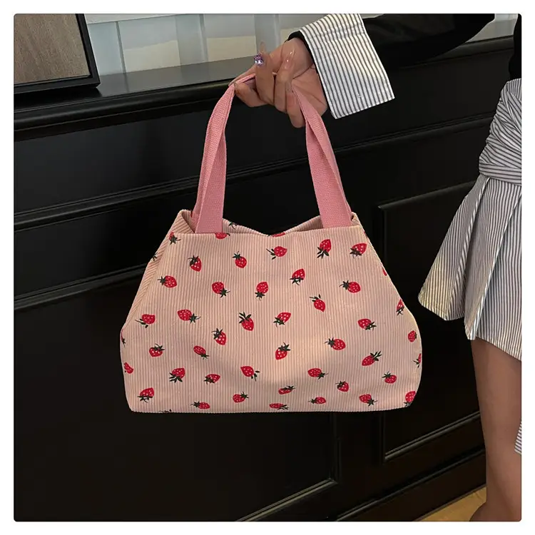 Women's Striped Flannel Tote Bags 2025 Summer — feature 17