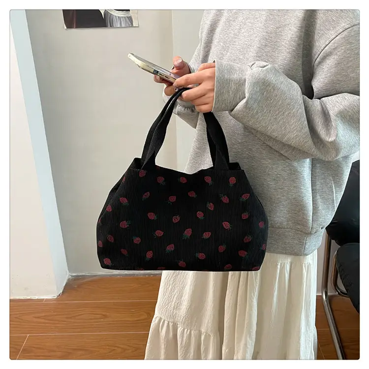 Women's Striped Flannel Tote Bags 2025 Summer — feature 21