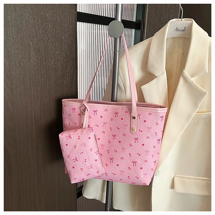 Women Pink Flamingo Large Tote Bag Shoulder Bag — feature 21