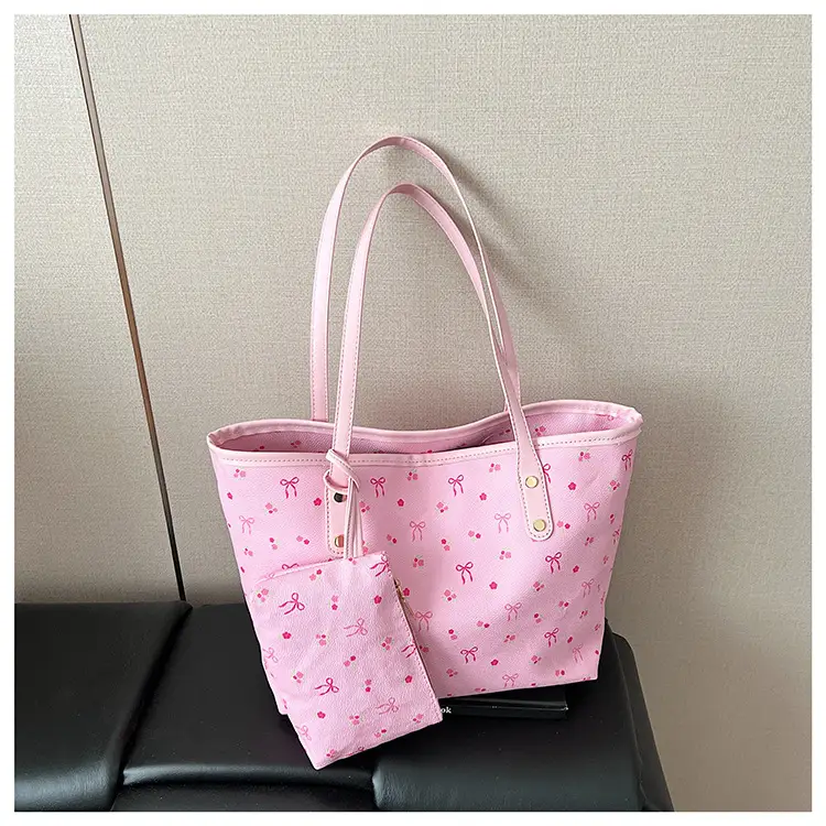 Women Pink Flamingo Large Tote Bag Shoulder Bag — feature 24