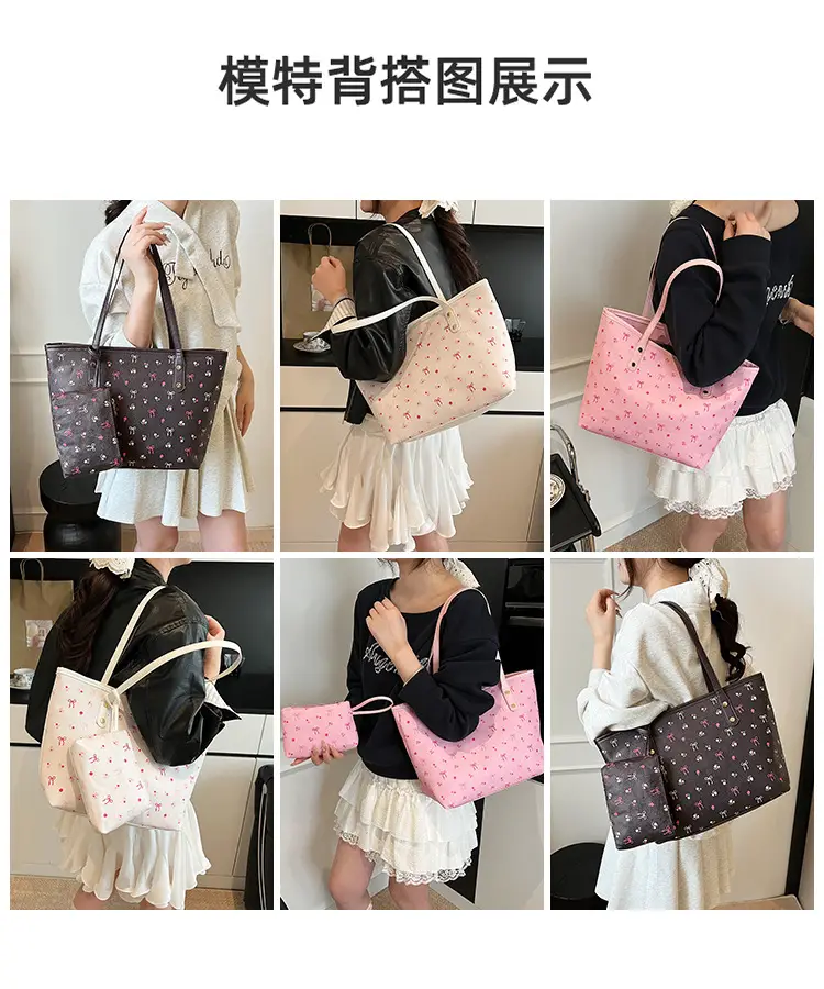 Women Pink Flamingo Large Tote Bag Shoulder Bag — feature 8