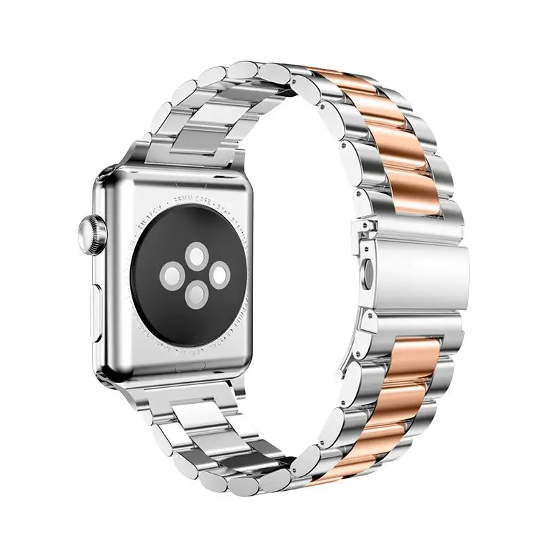 Applicable applewatch Strap Stainless Steel iwatchs10 Apple Watch ultra Solid Metal Watch Band