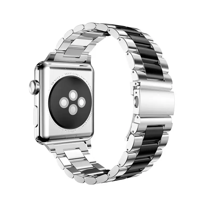 Applicable applewatch Strap Stainless Steel iwatchs10 Apple Watch ultra Solid Metal Watch Band