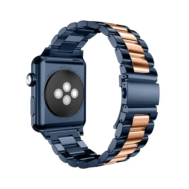 Applicable applewatch Strap Stainless Steel iwatchs10 Apple Watch ultra Solid Metal Watch Band