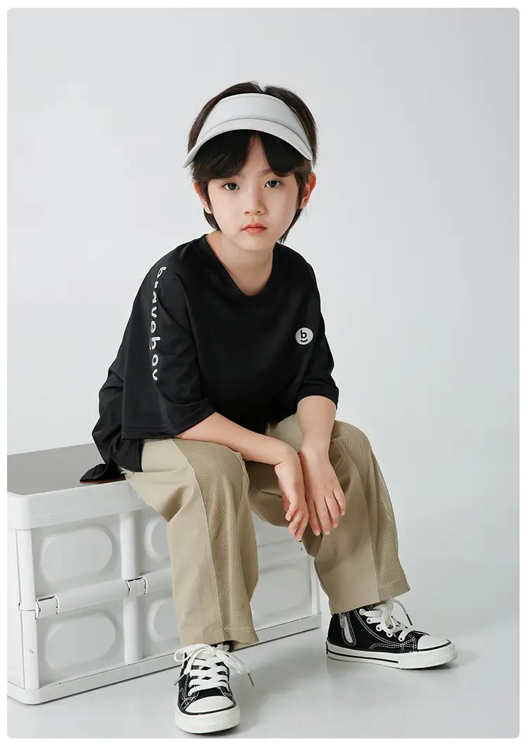 Boys Light Blue Quick-Dry T-Shirt Shorts Set Summer Wear — feature 16