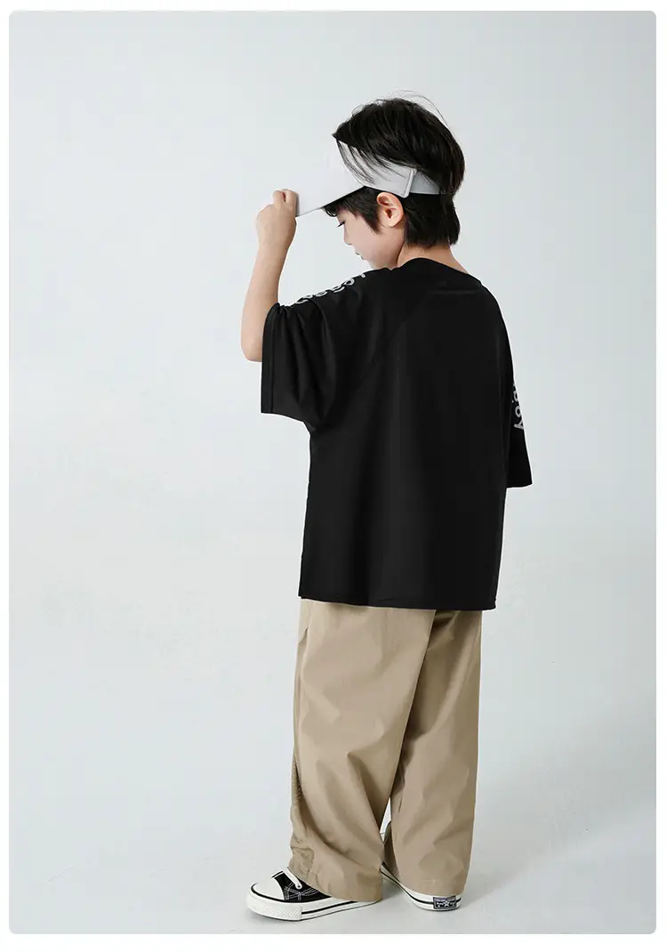 Boys Light Blue Quick-Dry T-Shirt Shorts Set Summer Wear — feature 18