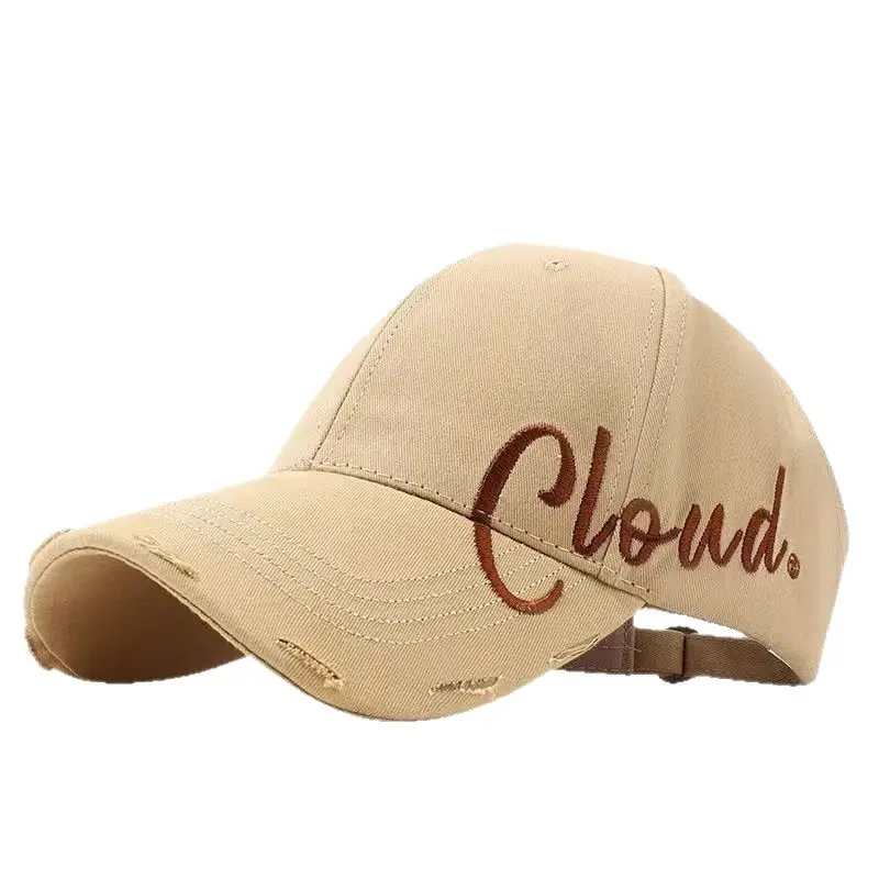 Women Embroidered Baseball Cap Wide Brim Face Slimming - Image 22