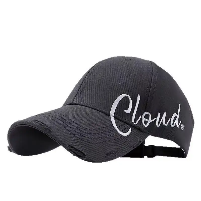 Women Embroidered Baseball Cap Wide Brim Face Slimming — feature 18