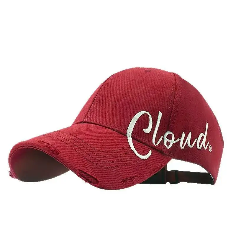 Women Embroidered Baseball Cap Wide Brim Face Slimming — feature 19