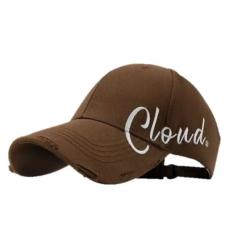 Women Embroidered Baseball Cap Wide Brim Face Slimming — feature 20