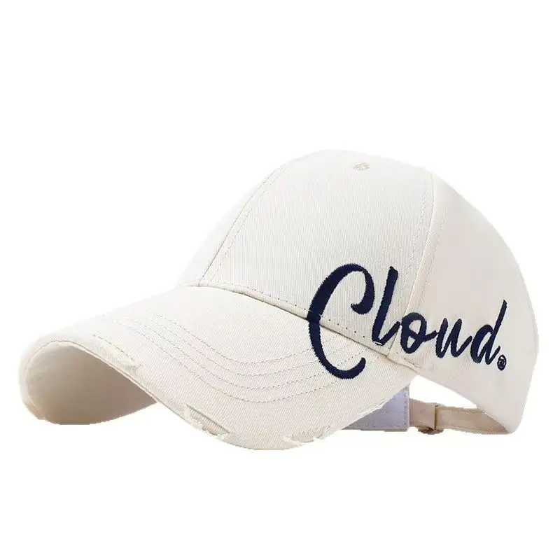 Women Embroidered Baseball Cap Wide Brim Face Slimming — feature 22