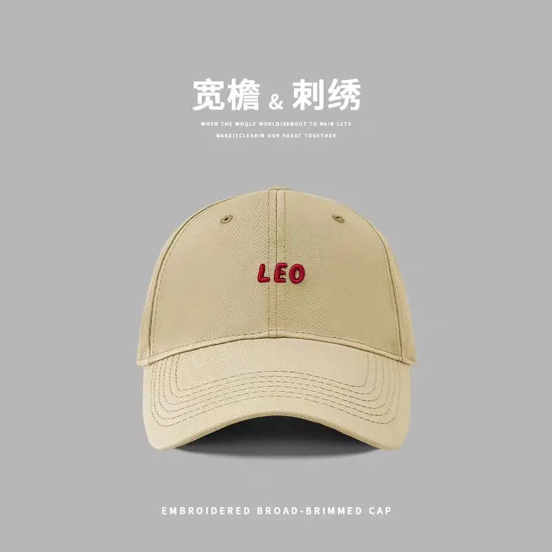 Women Embroidered Baseball Cap Wide Brim Face Slimming - Image 16