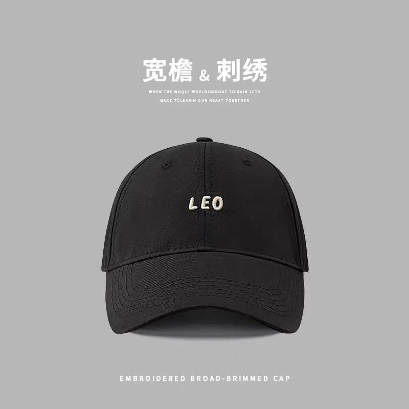Women Embroidered Baseball Cap Wide Brim Face Slimming - Image 17