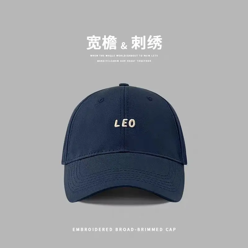 Women Embroidered Baseball Cap Wide Brim Face Slimming - Image 18