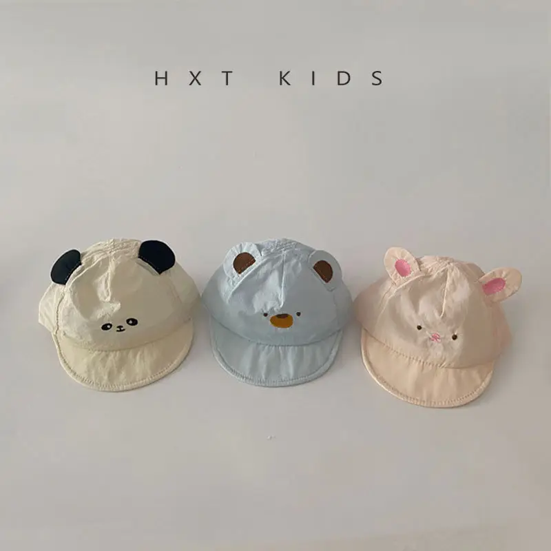 Newborn Bear Sun Hat 0-3M Baby Cap - Image 4