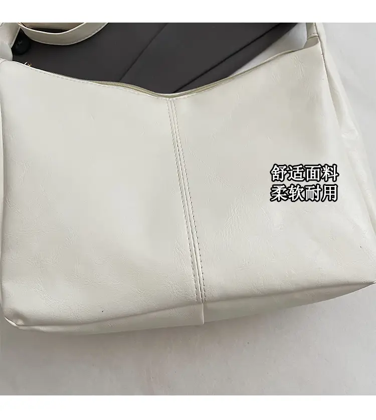 Red Leather Tote Bag for Women Summer Commute — feature 3