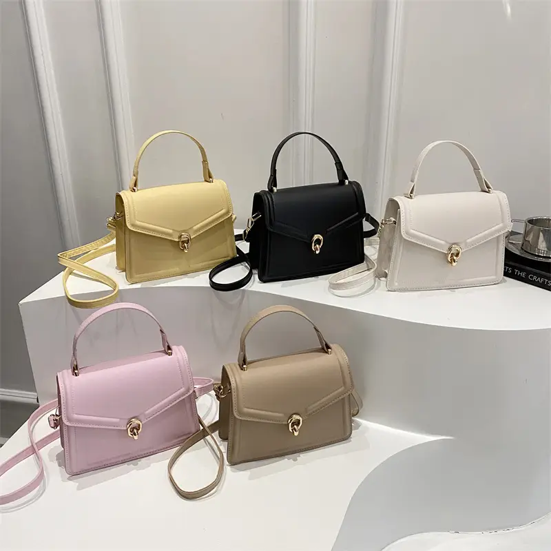 Women's Yellow Leather Shoulder Bag with Long Strap - Image 9