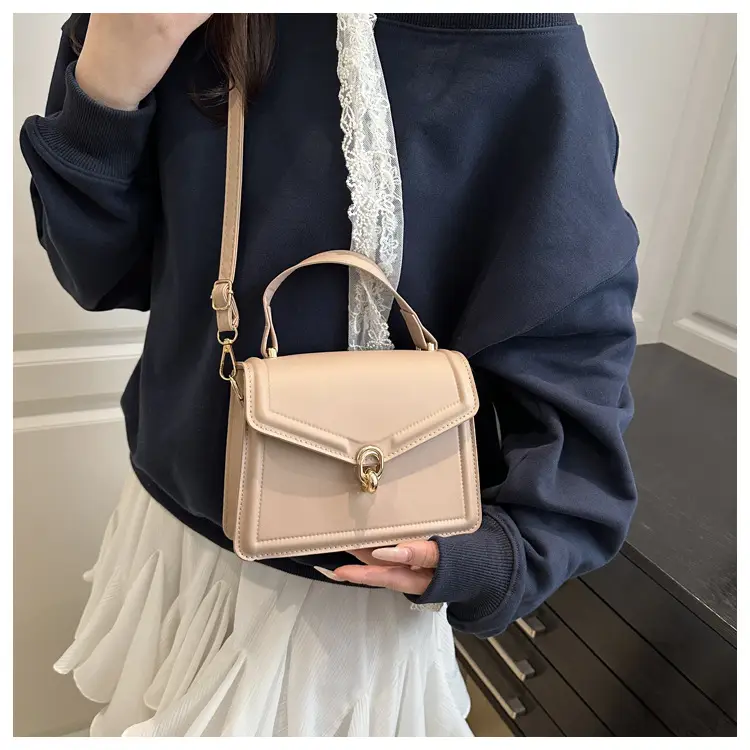 Women's Yellow Leather Shoulder Bag with Long Strap — feature 10
