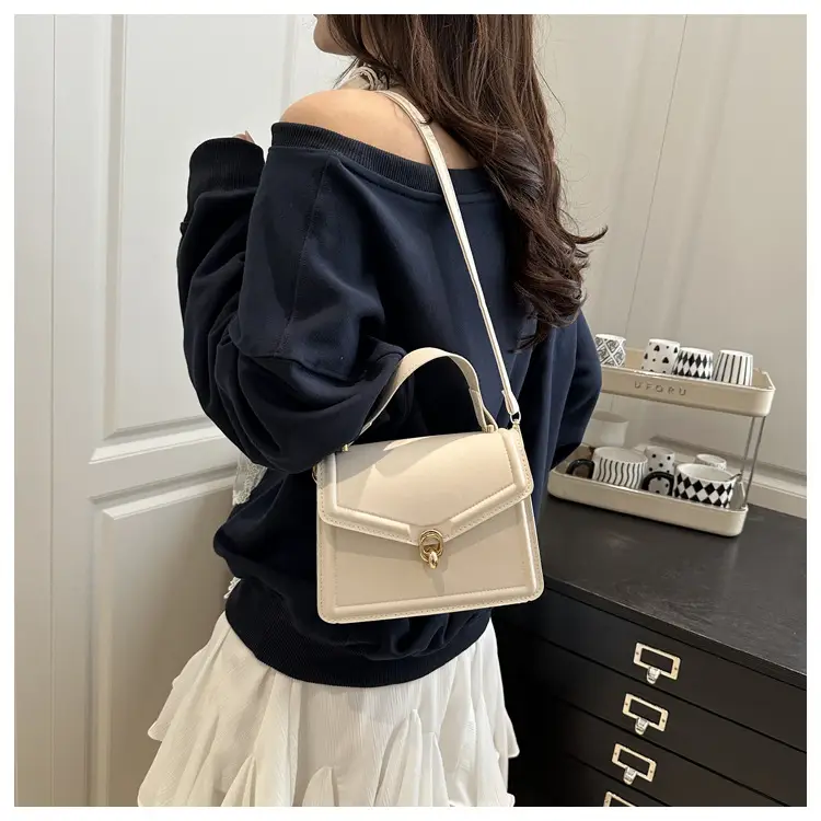 Women's Yellow Leather Shoulder Bag with Long Strap — feature 12