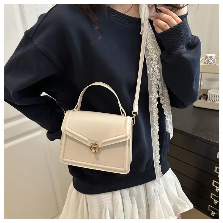 Women's Yellow Leather Shoulder Bag with Long Strap — feature 13