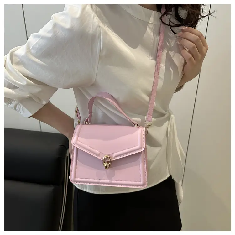 Women's Yellow Leather Shoulder Bag with Long Strap — feature 14