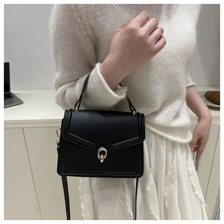 Women's Yellow Leather Shoulder Bag with Long Strap — feature 18