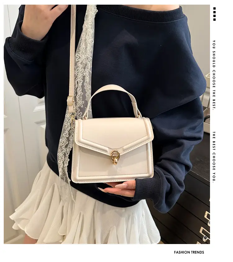 Women's Yellow Leather Shoulder Bag with Long Strap — feature 2