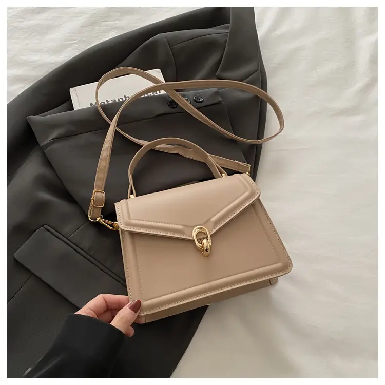 Women's Yellow Leather Shoulder Bag with Long Strap — feature 26