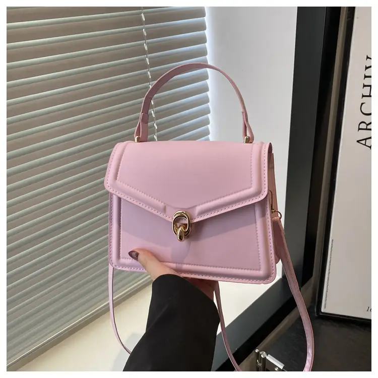 Women's Yellow Leather Shoulder Bag with Long Strap - Image 4