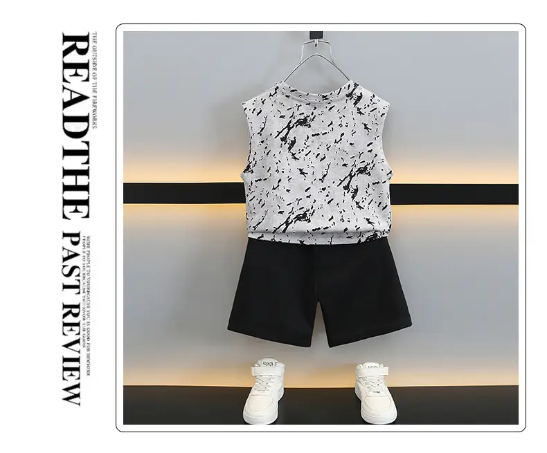 Boys Tie-Dye Sleeveless T-Shirt & Shorts Set 2025 — feature 6
