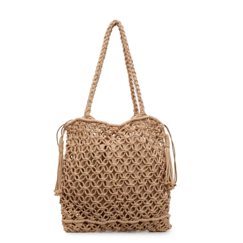 Women's Large Cut Out Knitted Shoulder Bag Summer 2025 - Image 2