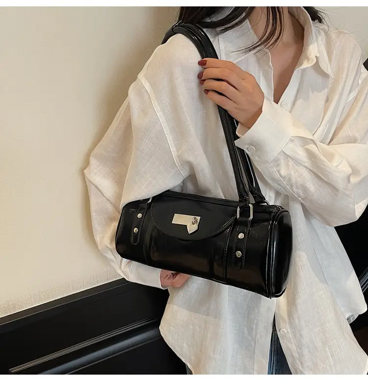 2025 Black Leather Shoulder Bag for Women — feature 19