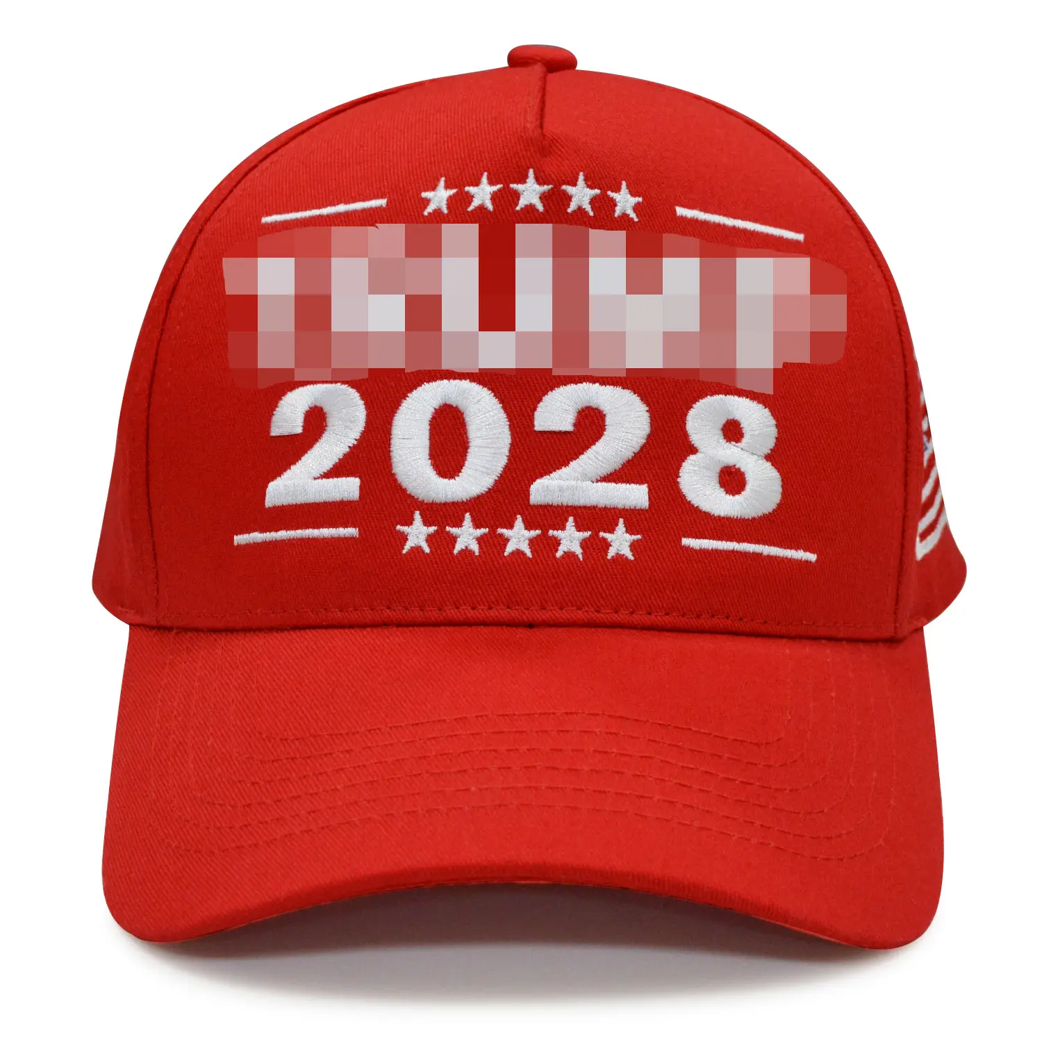 Red 2028 American Flag Baseball Cap - Image 3