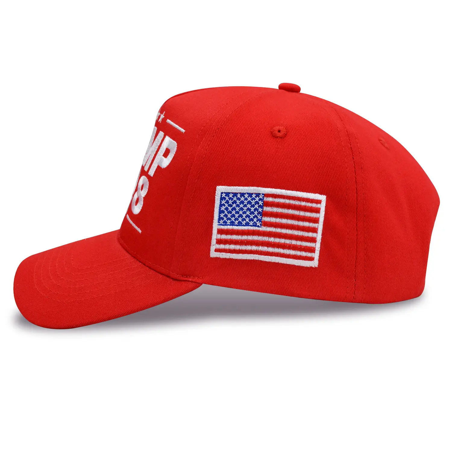 Red 2028 American Flag Baseball Cap - Image 5