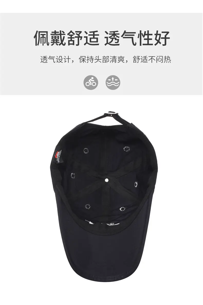 Gray Travel Caliber Man Baseball Cap for Men Summer — feature 5