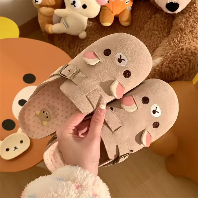 Women's Cute Bear Toe Birkenstock Slippers Brown 2025 — feature 2