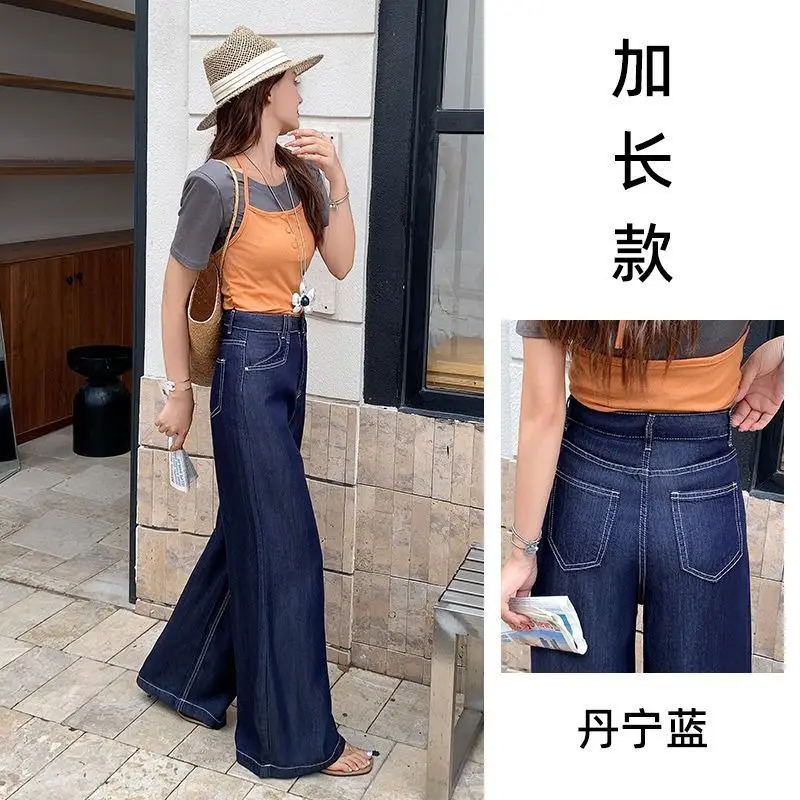 Vintage Wide Leg Jeans Dark Blue 2026