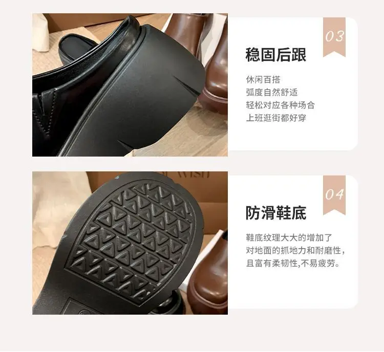 Trendy Thick-Soled Height-Increasing Slippers for Women 2025 Spring and Autumn New Popular Outdoor Ultra-High Heel Mule Slippers — feature 6