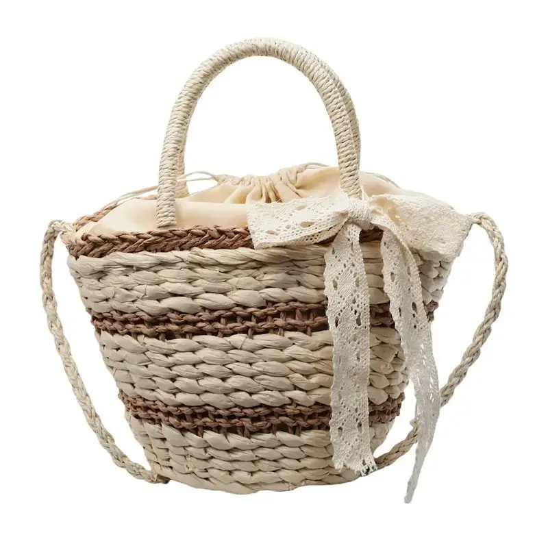 Women's Straw Woven Crossbody Bag Niche Summer Design