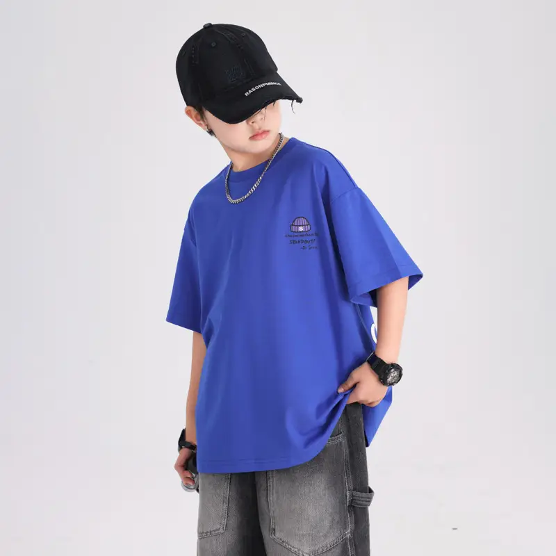 Boys Blue Graffiti T-Shirt 2026 Kids Summer - Image 7