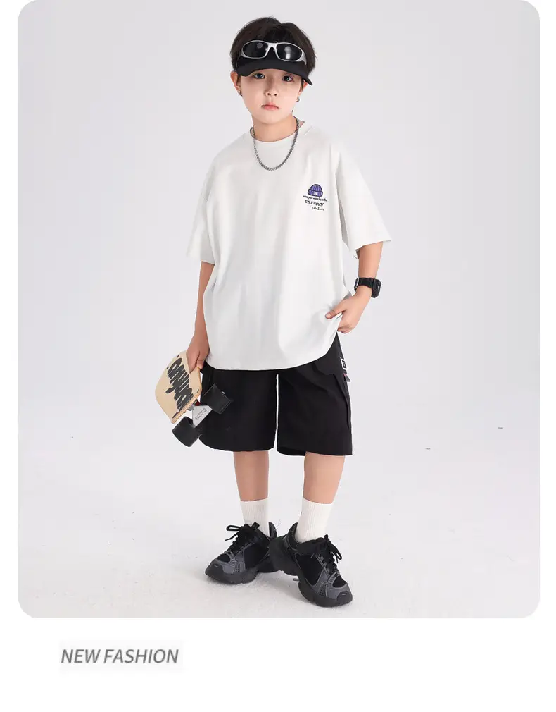 Boys Blue Graffiti T-Shirt 2026 Kids Summer — feature 10