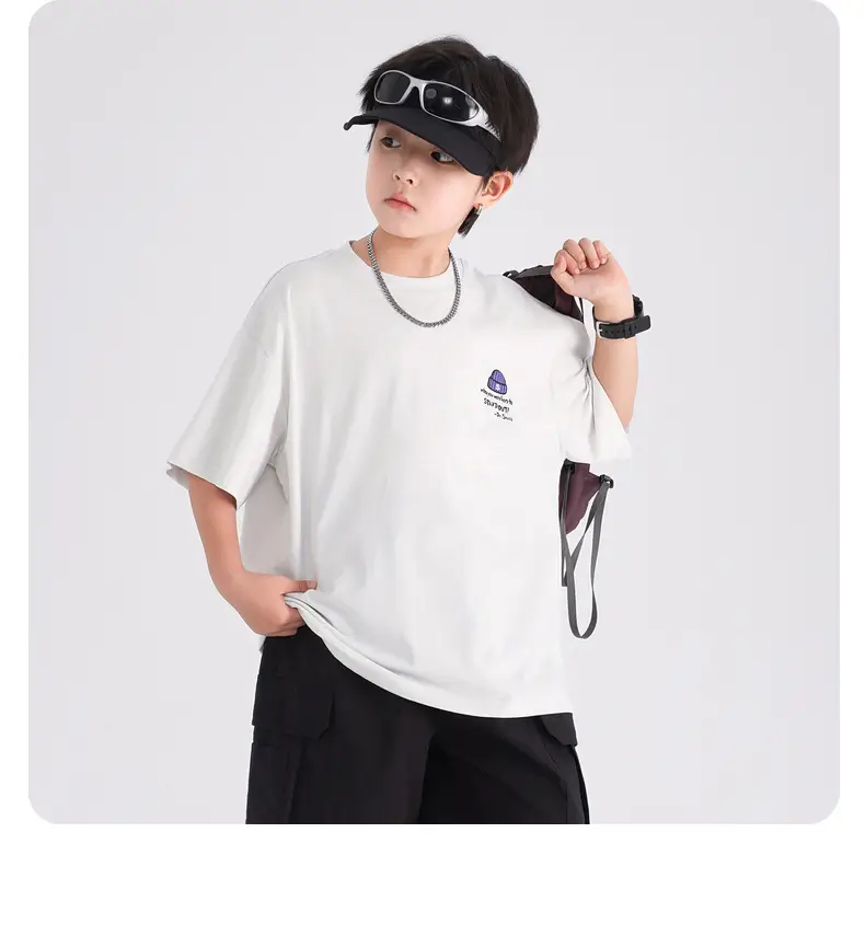 Boys Blue Graffiti T-Shirt 2026 Kids Summer — feature 11